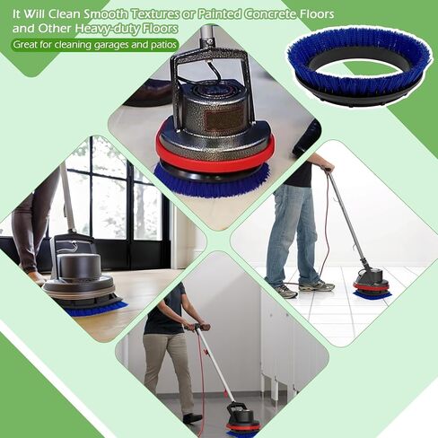 2Pack 237058 Polypropylene Scrub Orbiter Brush for ORB550MC Orbiter Floor Machine, 12" Diameter, Blue in Saudi Arabia