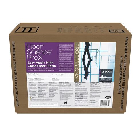 Diversey CBD562399 Floor Science ProX Easy Apply High Gloss Floor Finish, Professional Quick Dry Sealer for Low Maintenance, Ready-to-Use, 5-Gallon in Saudi Arabia