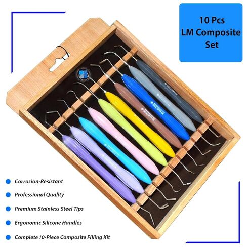 أدوات حشو الأسنان المركبة، ترميم الأسنان، مقبض السيليكون، قابس ترميم/ملعقة ملمعة، مكثفات الحشو، مجموعة أدوات الراتنج in Kuwait
