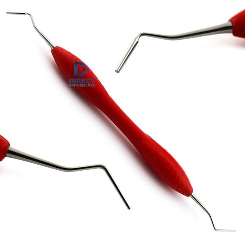 2 قطعة مجموعة الأسنان مورتنسون Plugger مكثف مركب أدوات ملء التجويف مقبض سيليكون in Kuwait