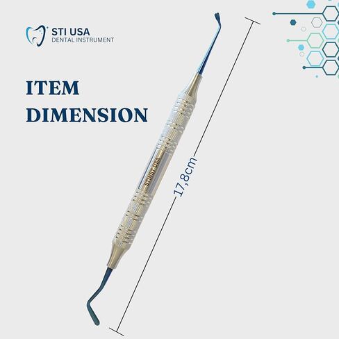 Dental Composite Filling Woodson 2 – Stainless Steel Tools for Resin Application Cavity Filling Shaping – Autoclavable Dental Instruments for Dentists and Students Plugger and Paddle Handle 9 in Kuwait