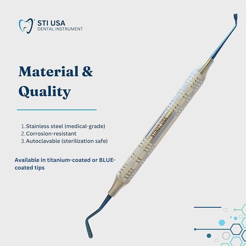 Dental Composite Filling Woodson 2 – Stainless Steel Tools for Resin Application Cavity Filling Shaping – Autoclavable Dental Instruments for Dentists and Students Plugger and Paddle Handle 9 in Kuwait