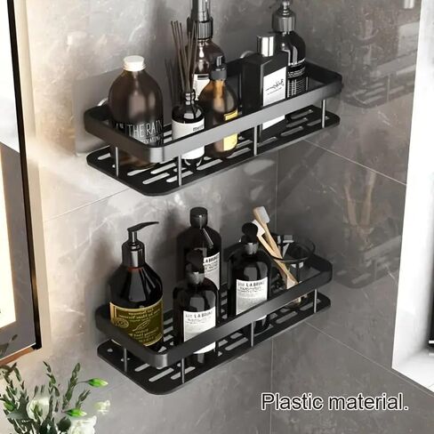 1pc Large Capacity Wall-Mounted Storage Rackwithout Drilling, Suitable for Bathroom and Kitchen, SaveSpace, Easy to Install Storage Rack, Storage of ToiletArticles, Cosmetics, and Miscellaneous ltems in Saudi Arabia