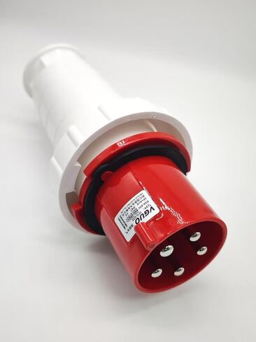 Industrial Connector Plug 5P 63A 380V-415V 3P+E+N 6h IP67 in Kuwait
