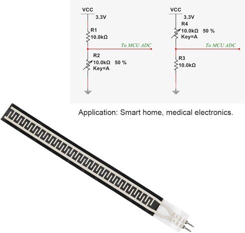 Pressure Sensor, ZD10-100 500g Flex Sensor, Thin Film Force Sensitive in Saudi Arabia