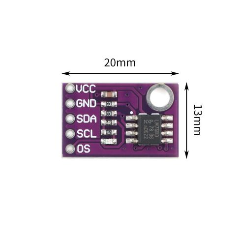5Pcs LM75 Temperature Sensor Module with Fast I2C Interface for High Accuracy Measurement in Saudi Arabia