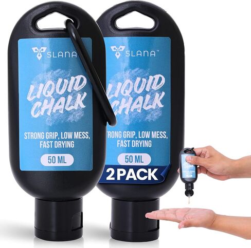 الطباشير السائل للصالة الرياضية، رفع الأثقال - سائل طباشير الصالة الرياضية سريع الجفاف، تركيبة قبضة دائمة - خالية من الفوضى، خالية من الغبار، طباشير تسلق سائل آمن على الجلد من أجل السحب والجمباز والتدريب in Kuwait