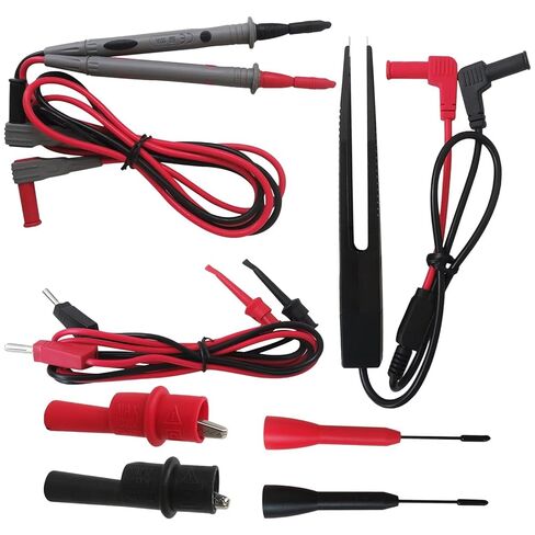 Test Lead Set, Pen Type Electrical Multimeter, Plated Copper Test Probs Lead Tips and Plug Kit,with Alligator Clips for Digital Multimeter, for CAT.II 1000V 10A Update by KEQISIQI in Saudi Arabia