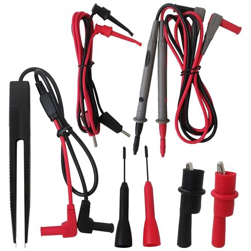 Multimeter Universal Probe Test Lead Plug Alligator Clip for Digital Multi Meter Tester Wire Pen Cable, Whole Set of Test Lead for 1000V 10A CAT.II in Saudi Arabia