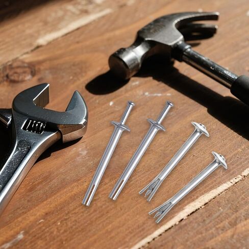 120 Pcs 1/4" x 3" Drive Nail in Anchor Heavy Duty Zinc Plated Concrete Nails Rustproof Drive Expansion Cement Hammering Anchors Pin Metal Fasteners Kit for Wall Drywall Wood Brick in Saudi Arabia