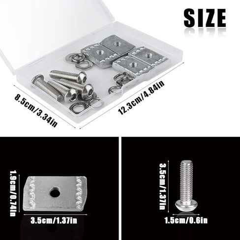 8pcs Screws Kit Fit Rhino-Rack Pioneer Rotopax M8 304 Stainless Steel Machine Screws Nut Kit Machine Accessories for Devices Car Bracket 43203 (30mm) in Saudi Arabia