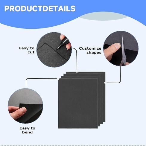 مجموعة مواد حشية غير الأسبستوس 12 قطعة - 15 بوصة × 11.8 بوصة مقاومة للزيت ودرجة الحرارة العالية (550 درجة فهرنهايت) إغلاق ثابت لإصلاح المحرك الصغير، جزازة العشب، الدراجة النارية، المولد - 0.8 مم/1 مم/1.2 مم in Kuwait