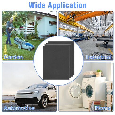 مجموعة مواد حشية غير الأسبستوس 12 قطعة - 15 بوصة × 11.8 بوصة مقاومة للزيت ودرجة الحرارة العالية (550 درجة فهرنهايت) إغلاق ثابت لإصلاح المحرك الصغير، جزازة العشب، الدراجة النارية، المولد - 0.8 مم/1 مم/1.2 مم in Kuwait