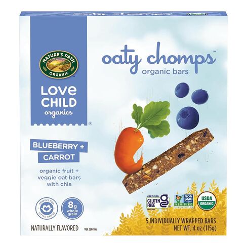 Love Child Organics Oaty Chomps Blueberry + Carrot, 4 oz in Kuwait