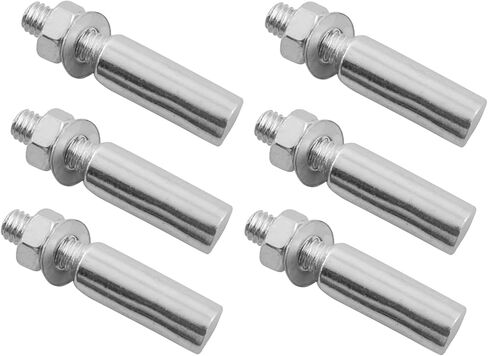 LQ Industrial 6PCS 42x9.5mm Metal Bicycle Crank Pins Dropouts Chainring Pin with Nut and Washers Suitable for Road/Mountain/Folding Bike in Saudi Arabia