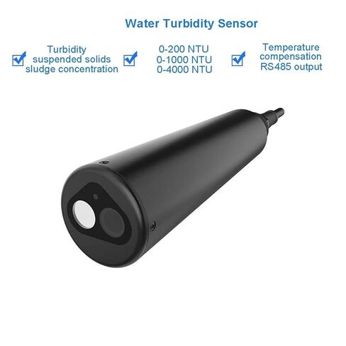 ZHQ-SND100 Water Quality Turbidity Sensor Industrial Sludge Concentration Meter Suspended Solids Sewage Turbidity Meter Detector Probe(MLSS 0-5000) in Saudi Arabia