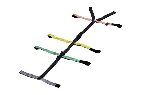 Kemp USA 10 نقاط العمود الفقري نظام حزام تثبيت المريض، مرمزة بالألوان EMS العنكبوت الأشرطة الثقيلة النايلون هوك وحلقة النقل ضبط النفس مجموعة in Saudi Arabia
