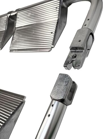 LINE2design-USA- Foldable Aluminum Scoop Stretcher - EMS Portable Stretcher with Adjustable Length, Patient Transport Medical Stretcher with Breakaway Hinge Mechanism - 350.5 Lb Load Capacity, Silver in Saudi Arabia