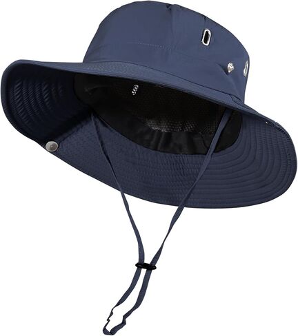 Sun Bucket Hat for Men Women Hiking Safari Hats Water-Resistant Fishing Hat for Outdoor in Kuwait