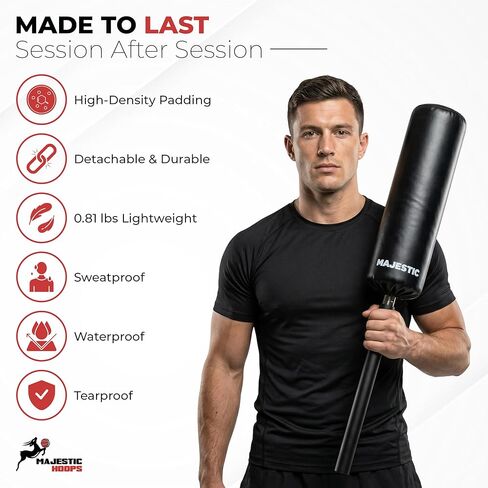 Majestic Training Guard - Premium Basketball Blocking Pad with Stainless Steel Core - Lightweight Contact Stick for Basketball, Football, Soccer, MMA Training - Single Pack in Kuwait