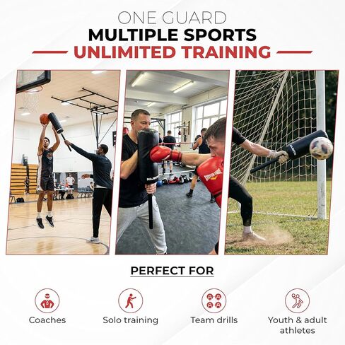 Majestic Training Guard - Premium Basketball Blocking Pad with Stainless Steel Core - Lightweight Contact Stick for Basketball, Football, Soccer, MMA Training - Single Pack in Kuwait