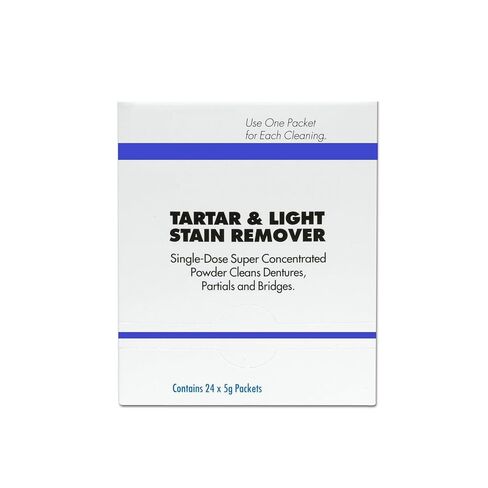 12/Packets x 5g Ultrasonic Cleaning Tartar and Light Stain Remover Powder Denture Clean Powder Single Dose in Kuwait