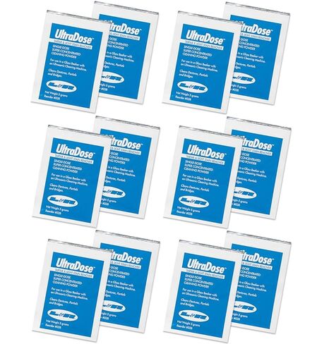 12/Packets x 5g Ultrasonic Cleaning Tartar and Light Stain Remover Powder Denture Clean Powder Single Dose in Kuwait