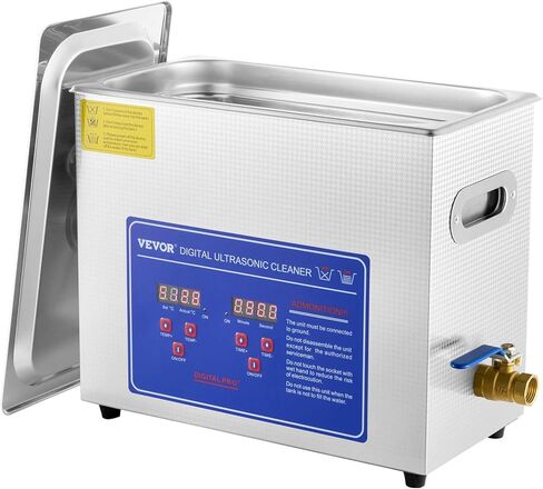 Commercial Ultrasonic Cleaner 6L Professional Ultrasonic Cleaner 40kHz with Digital Timer&Heater 110V Excellent Cleaning Machine for Watch Instruments Industrial Parts Excellent Cleaner Solution in Kuwait