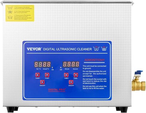 Commercial Ultrasonic Cleaner 6L Professional Ultrasonic Cleaner 40kHz with Digital Timer&Heater 110V Excellent Cleaning Machine for Watch Instruments Industrial Parts Excellent Cleaner Solution in Kuwait