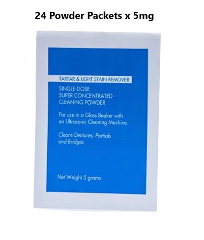 24/Packets x 5g Ultrasonic Cleaning Denture Clean Powder Tartar and Light Stain Remover in Kuwait