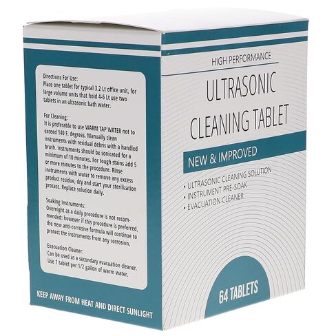 HSB 102100, Ultrasonic Cleaning Solution Tablets, 64/Pk, Case of 10 Boxes in Saudi Arabia