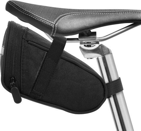 Reflective Bike Seat Bag, Black Bicycle Saddle Bag, Waterproof Bike Pouch, 18 x 8.5 x 10 cm Bikes Storage Bags, Cycling Accessories for Mountain Road Foldable Bikes in Kuwait