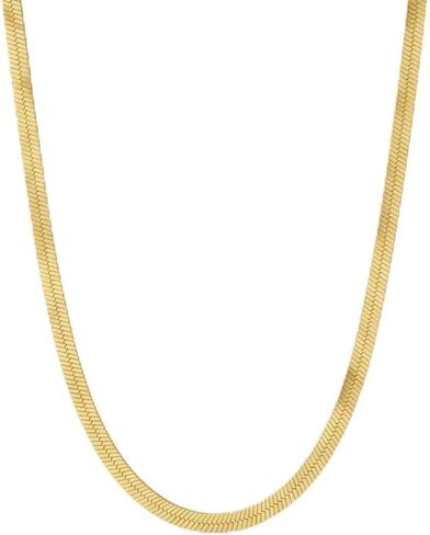 قلادة سلسلة متعة للنساء للنساء 18 كيلو الذهب على الفضة الإيطالية 925K مختومة الفضة الصلبة الصلبة ، 3.4 مم-5.5 مم-7 ملم-9.4 مم إلى 11 مم ، مصنوعة في إيطاليا in Kuwait