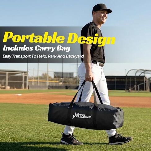 مدرب ضرب البيسبول مع 4 أحزمة طاقة، مدرب تأرجح الكرة اللينة لإعادة الضبط التلقائي للضرب، ممارسة الضرب، ارتفاع قابل للتعديل 31-47 بوصة معدات تدريب البيسبول مع أوتاد معدنية وحقيبة حمل in Kuwait