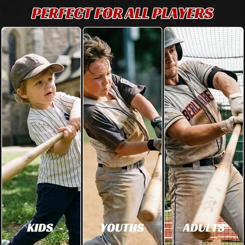 مدرب تأرجح البيسبول، مدرب الضرب المحمول مع إعادة الضبط التلقائي وارتفاع الكرة قابل للتعديل، معدات تدريب تأرجح البيسبول المنفردة للشباب والكبار، إعداد سهل لا حاجة لأي أدوات in Kuwait