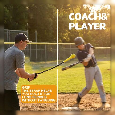 Baseball Swing Trainer,54'' Hitting Stick for Baseball & Softball,Non-Slip Grip Batting Practice Tool for All Ages in Kuwait
