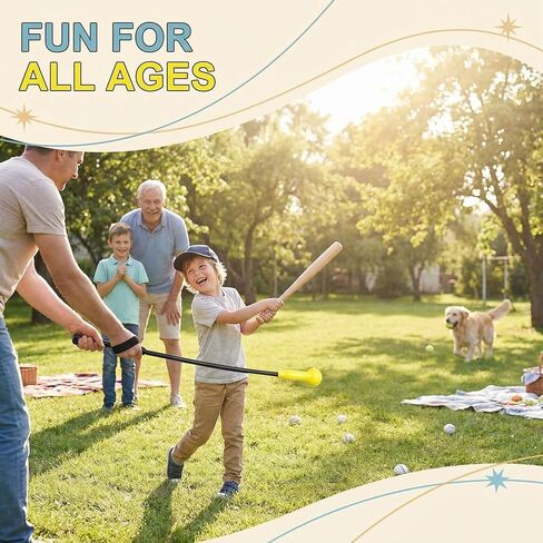 Baseball Swing Trainer,54'' Hitting Stick for Baseball & Softball,Non-Slip Grip Batting Practice Tool for All Ages in Kuwait