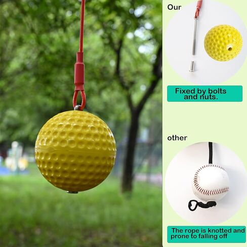 Baseball and Softball Batting Training Rope, Baseball Softball Hitting Trainer Aid,Rope bat Swing Trainer,Baseball and Softball Training Equipment,Develop Better Hitting Skills. in Saudi Arabia
