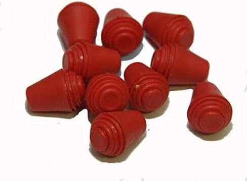 Plastic Practice foil/Epee Tips for Practice Blades only - Pack of 10 (Red) in Kuwait