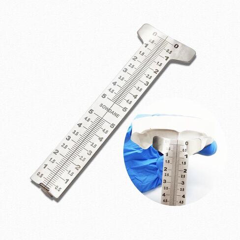 1 Piece Dental Papilla Gauge Papillameter Stainless Steel Measuring Lip Ruler Dental Lab Tools in Kuwait