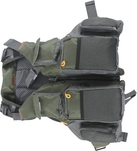 Generic Fishing Vest, Multi Pocket Adjustable Waistcoat, Floating Pad Vest for Motorboats, Boating, Water Surfing, Sailing & Windsurfing in Kuwait