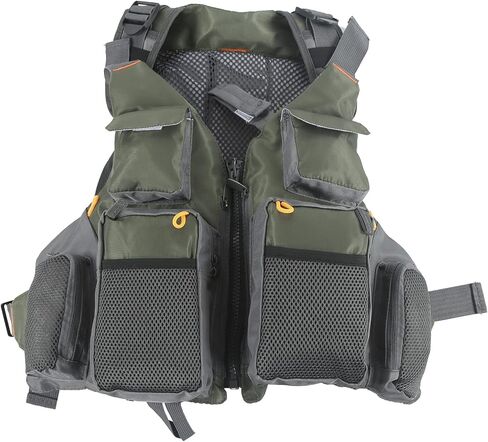 Generic Fishing Vest, Multi Pocket Adjustable Waistcoat, Floating Pad Vest for Motorboats, Boating, Water Surfing, Sailing & Windsurfing in Kuwait