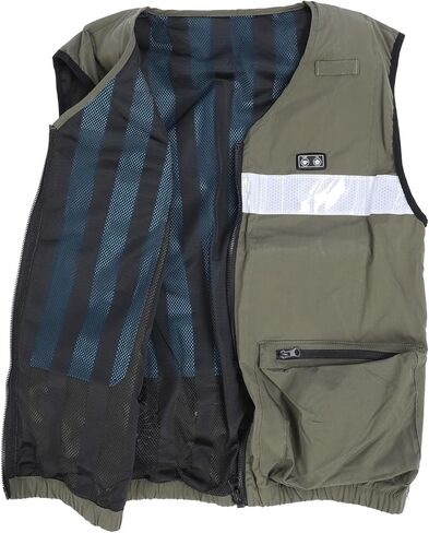 Cooling Vest, Adjustable Air Water Cooling Vest, TPU Composite Waterways with Reflective Strips, Ideal for Athletes, Construction Workers & Outdoor Activities in Kuwait