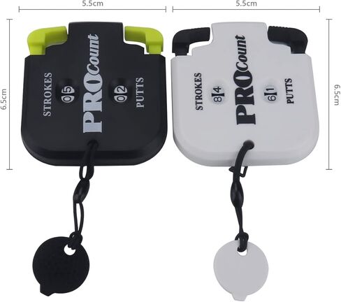 SEACLOUD 2PCS Mini Golf Tally Counter Clicker Turning Technology up to 99 Score Stroke Counter Strike up for Golf Game in Kuwait