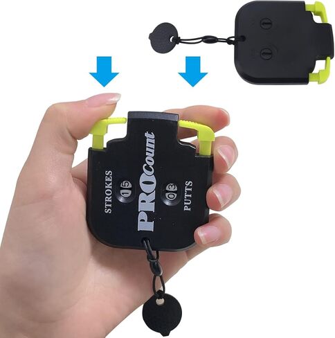 SEACLOUD 2PCS Mini Golf Tally Counter Clicker Turning Technology up to 99 Score Stroke Counter Strike up for Golf Game in Kuwait