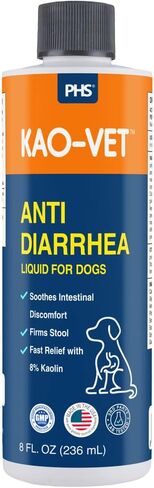 سائل كاو فيت المضاد للإسهال للكلاب والجراء (8 أونصة سائلة) - سريع المفعول، تخفيف لطيف للإسهال مع 8% كاولين وكاوبيكتات - اضطراب في المعدة، وشد البراز، وصحة الأمعاء، وتلطيف الانزعاج المعوي in Kuwait