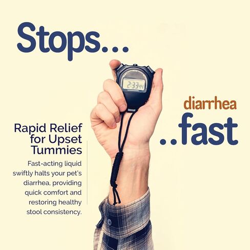 سائل كاو فيت المضاد للإسهال للكلاب والجراء (8 أونصة سائلة) - سريع المفعول، تخفيف لطيف للإسهال مع 8% كاولين وكاوبيكتات - اضطراب في المعدة، وشد البراز، وصحة الأمعاء، وتلطيف الانزعاج المعوي in Kuwait