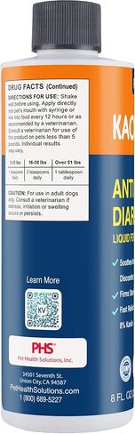 سائل كاو فيت المضاد للإسهال للكلاب والجراء (8 أونصة سائلة) - سريع المفعول، تخفيف لطيف للإسهال مع 8% كاولين وكاوبيكتات - اضطراب في المعدة، وشد البراز، وصحة الأمعاء، وتلطيف الانزعاج المعوي in Kuwait