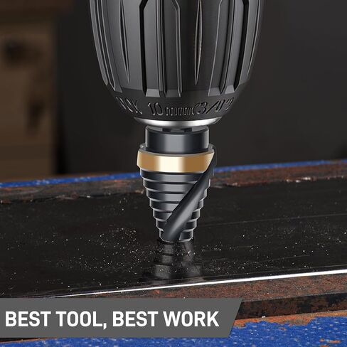 Unibit Step Drill Bit 1/2 "، HSS Single Size Step Bit، 1/4" Hex Shank Step Bit للمعادن الرقيقة والخشب والبلاستيك in Kuwait