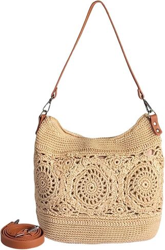 eiyye boho crochet crossbody bag women مصنوعة يدويًا محفظة الأشرار الدانتيل الحمل الكبير للصيف والشاطئ والسفر والاستخدام اليومي in Saudi Arabia
